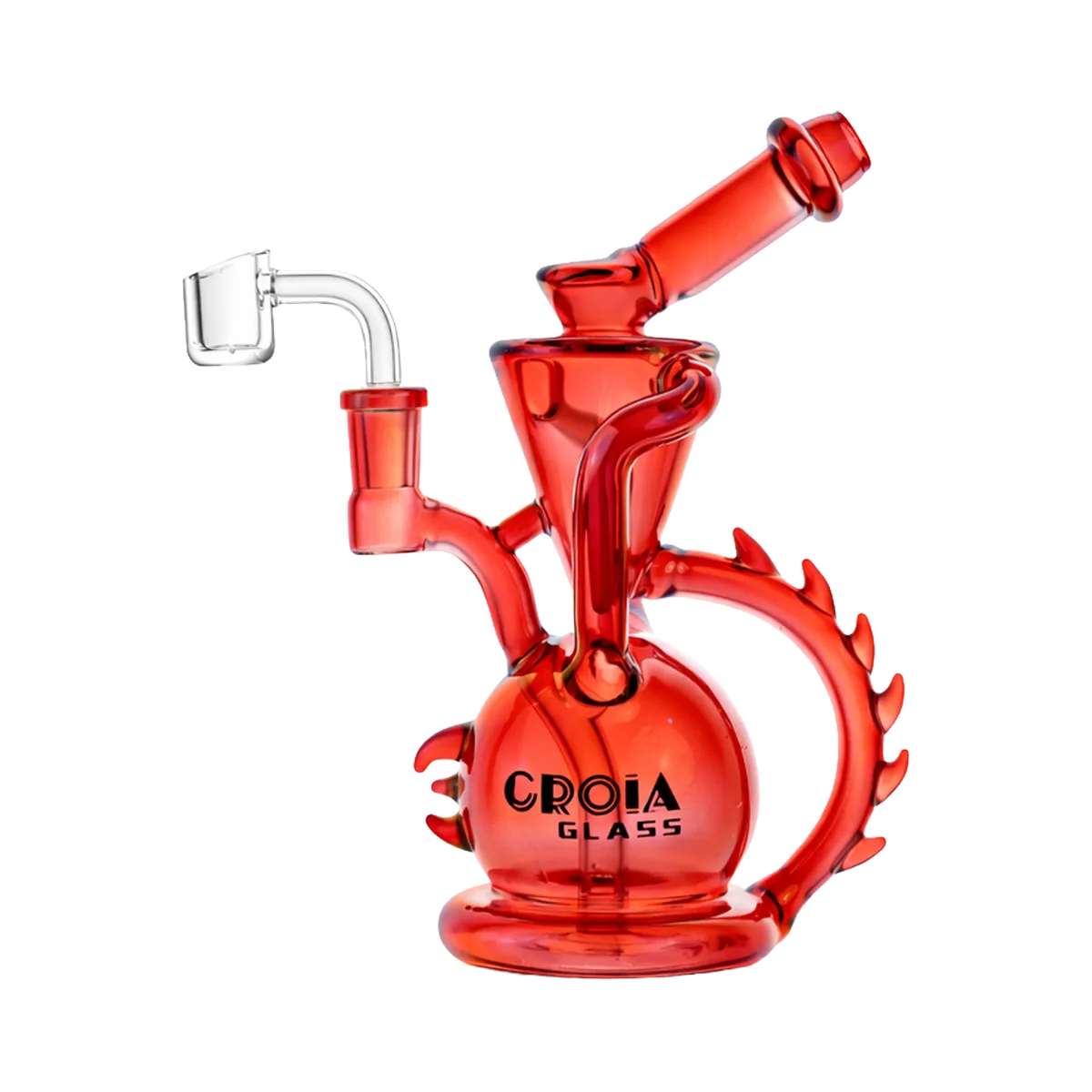 Croia Glass 10" Dragon Spine Recycler Dab Rig | Croia Glass