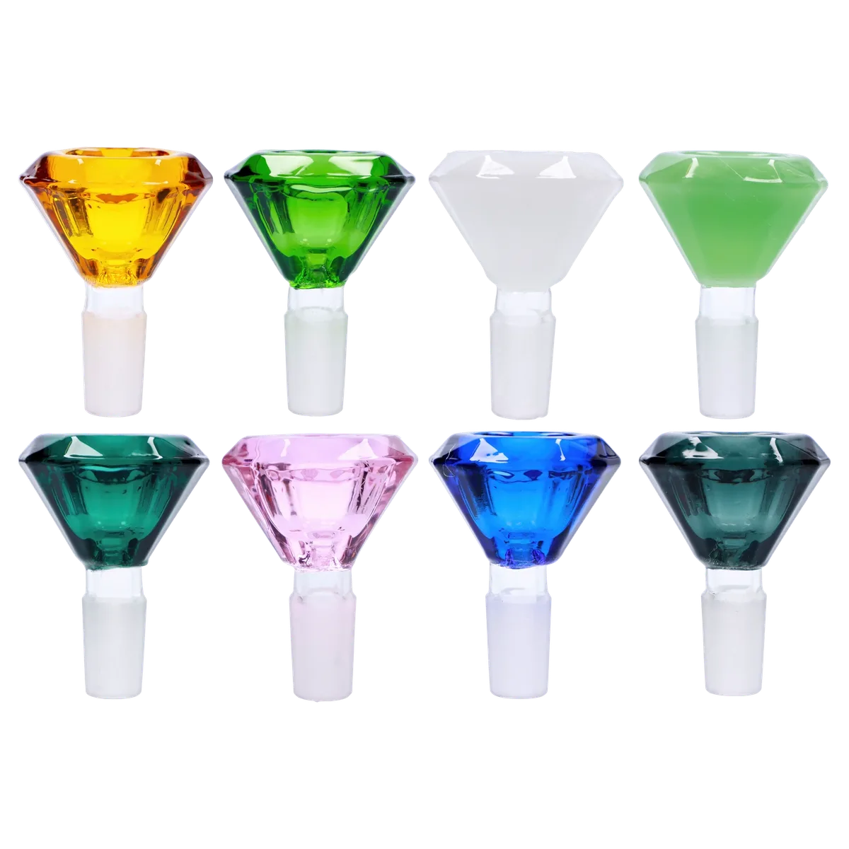 14mm Glass Dazzling Diamond Herb Bowl