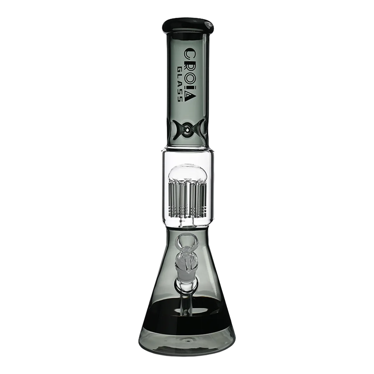 Croia Glass 15" Beaker Bong with Tree Perc and Ice Catcher | Croia Glass