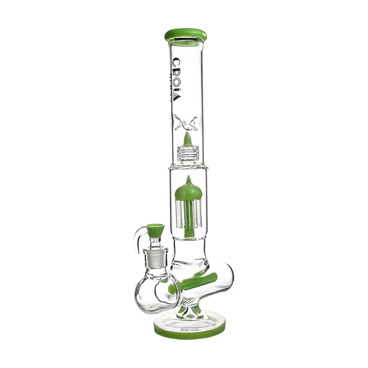Croia Glass 17" Triple Perc Scientific Glass Bong | Croia Glass