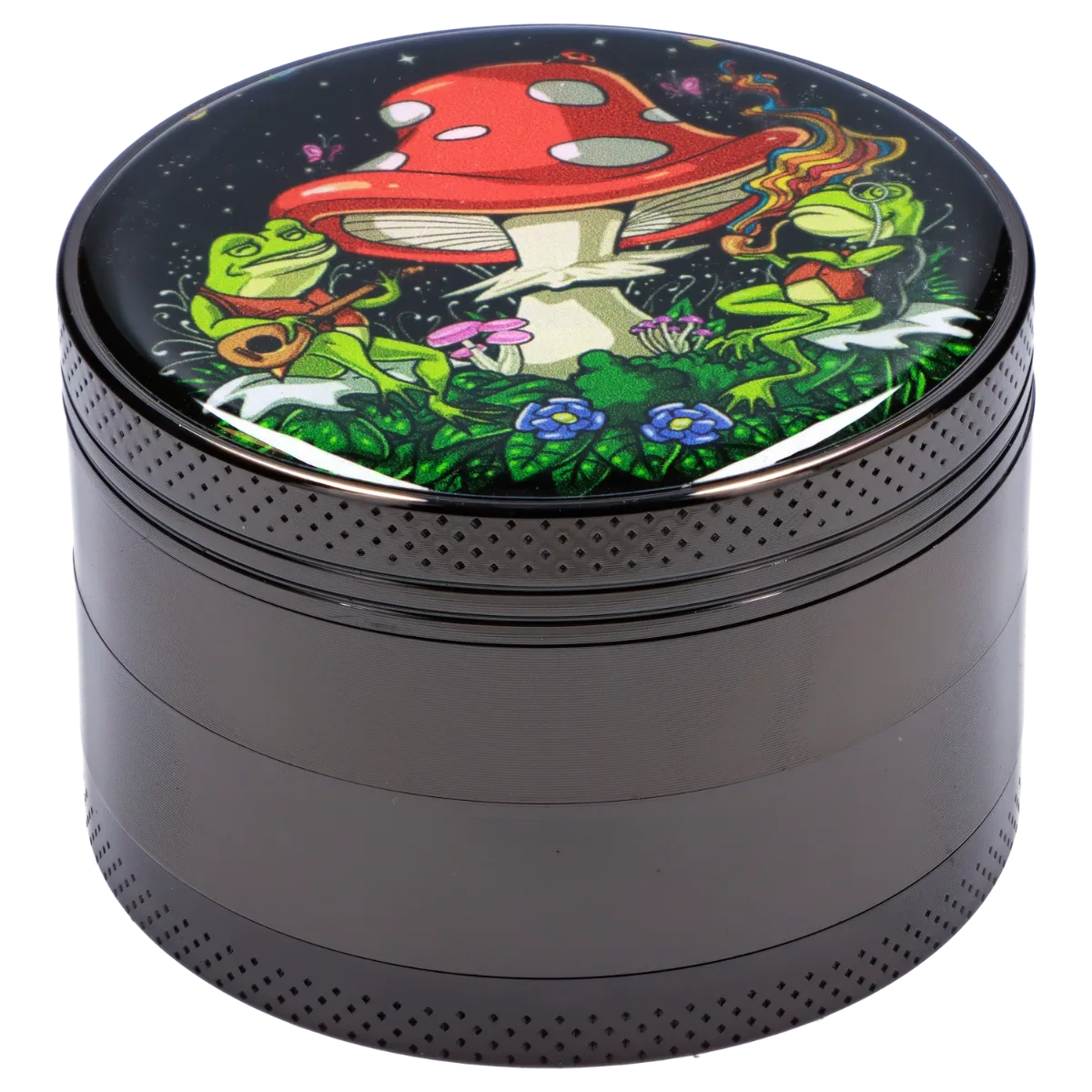 63mm Chrome w/ Mushroom Frogs Grinder