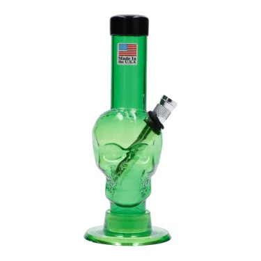 JM Plastics Mini Skull Base Acrylic Bong - 6 in.