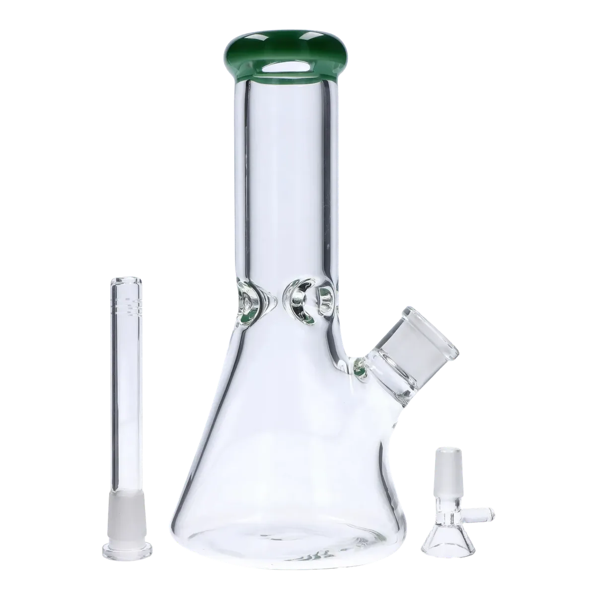 GC Beaker w/ Color Mouthpiece & Ice Pinch Bong - 10 in.