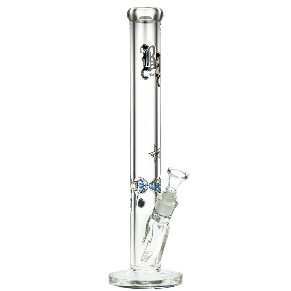 Black Leaf 9mm Straight Ice Bong | 45 cm
