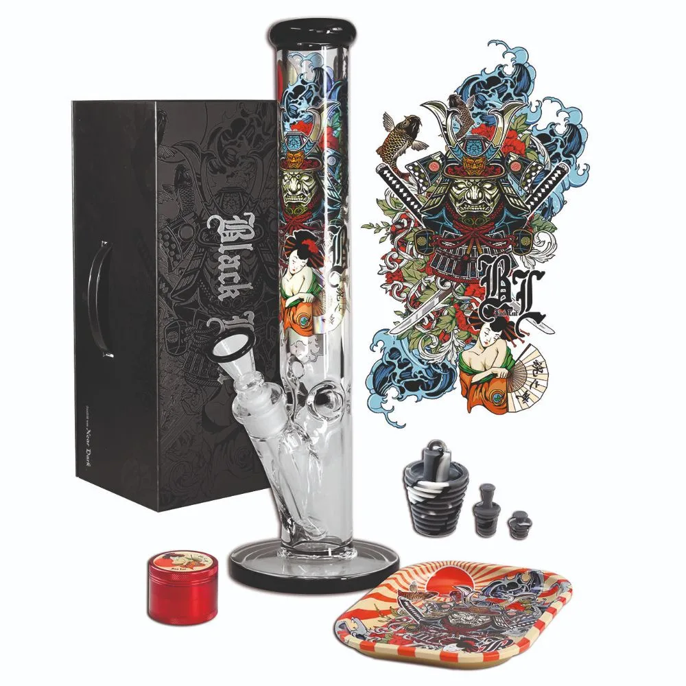 Black Leaf Ronin and Geisha Ice Bong Box Set