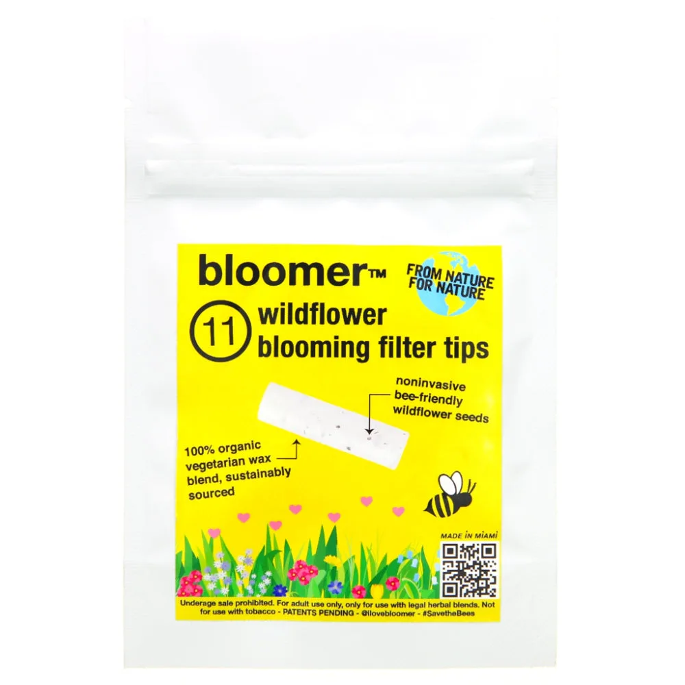 Bloomer Tips Wildflower Seed Filter Rolling Tips 11 Pack