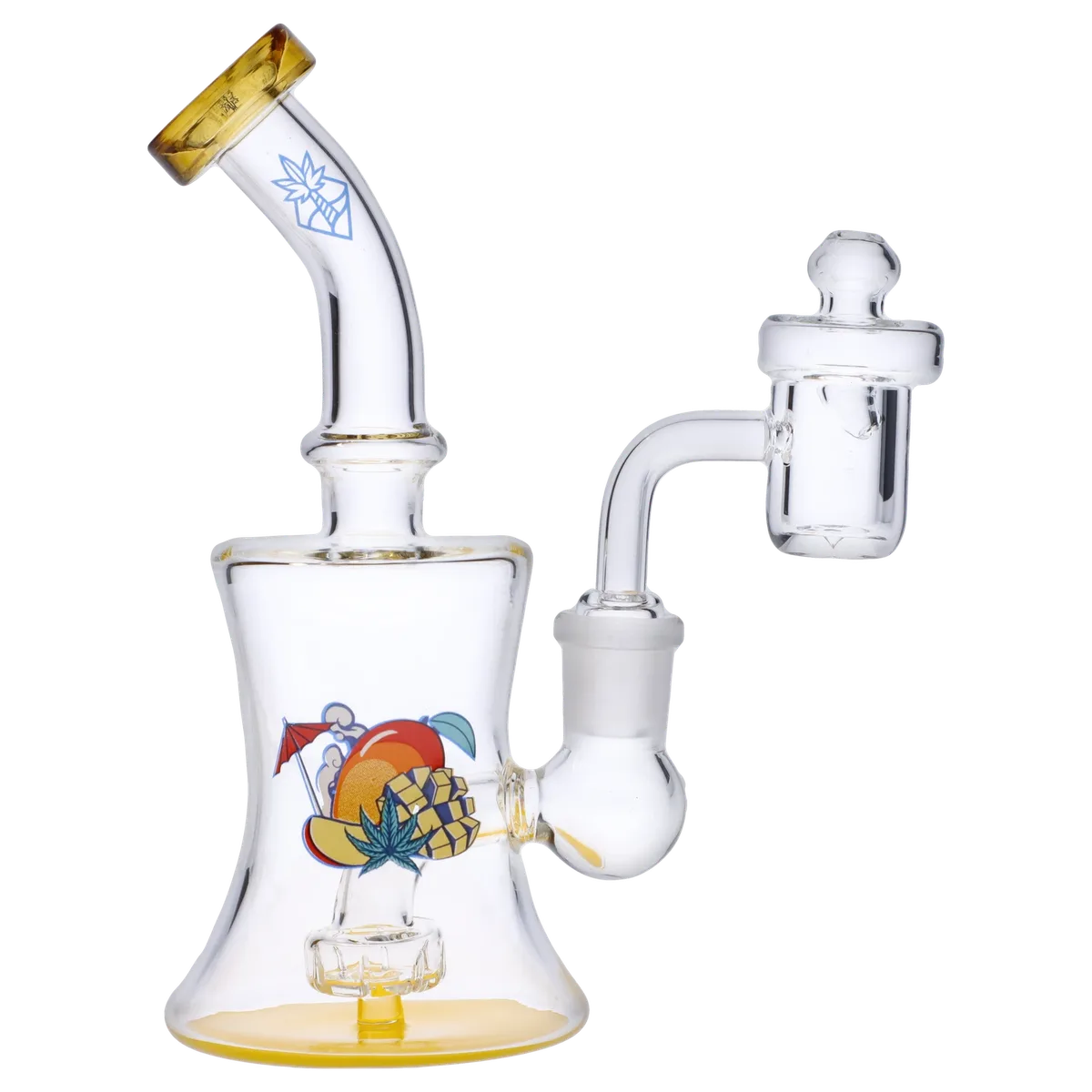 Cabana Cannabis Co. Ahoy Dab Rig Yellow - 6in