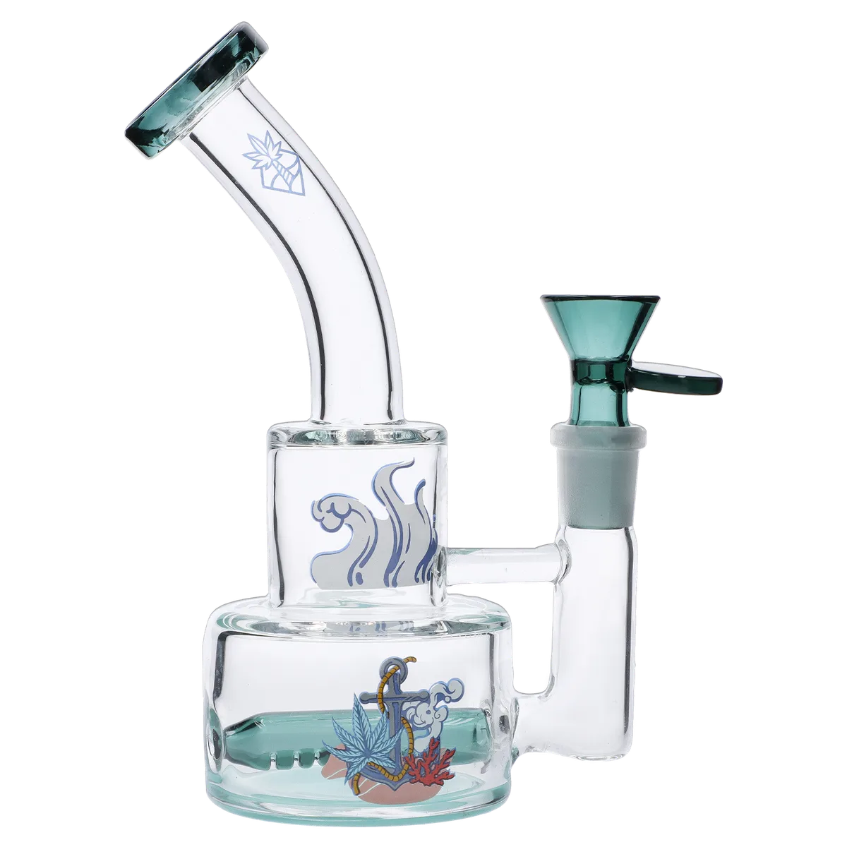 Cabana Cannabis Co. Ahoy Dab Rig | Teal 6 in.