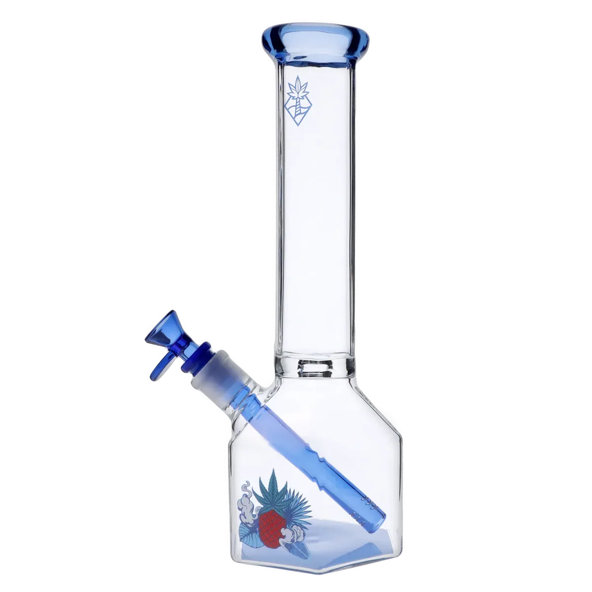 Cabana Cannabis Co. Pineapple Water Pipe Light Blue - 12in