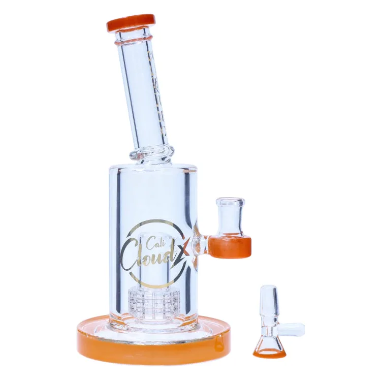 Cloud Cali Inc 8-inch Showerhead Dual-Use Water Pipe w/ Colored Accents