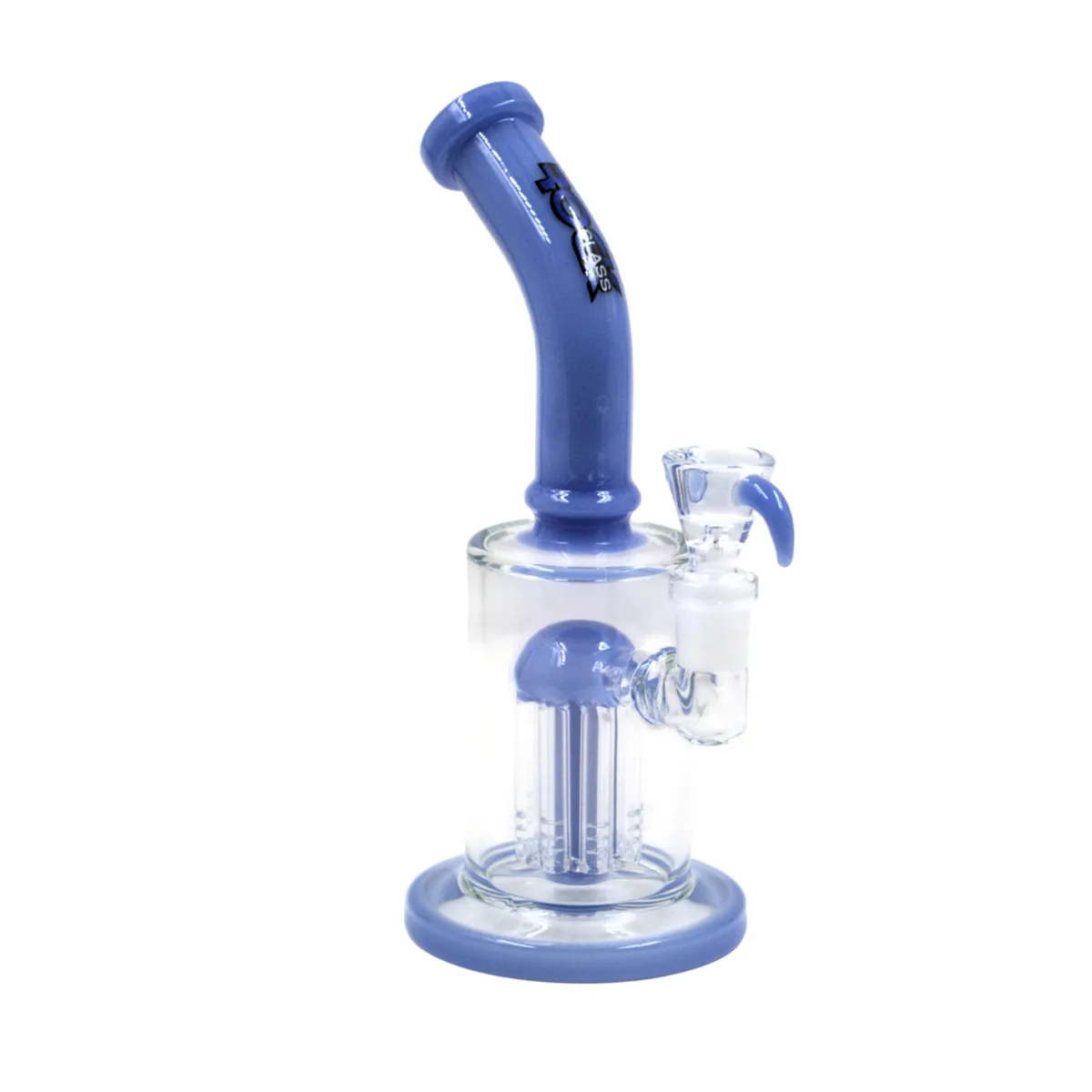 Rock Glass Cobalt Contour 8" Tree Perc Bong
