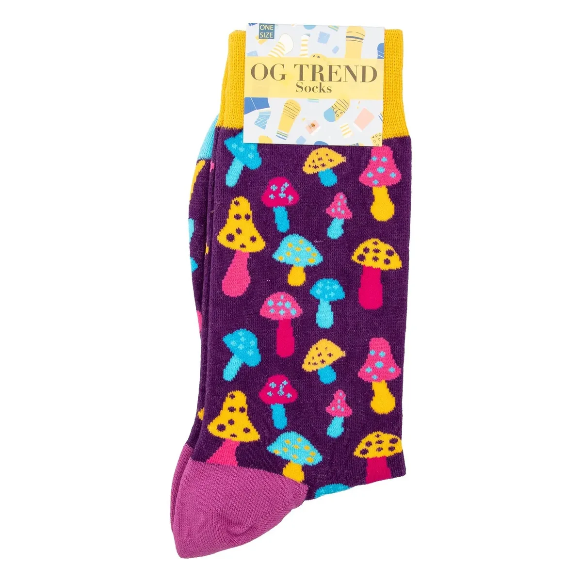 OG Trend Colorful Mushroom Socks - One Size Fits All