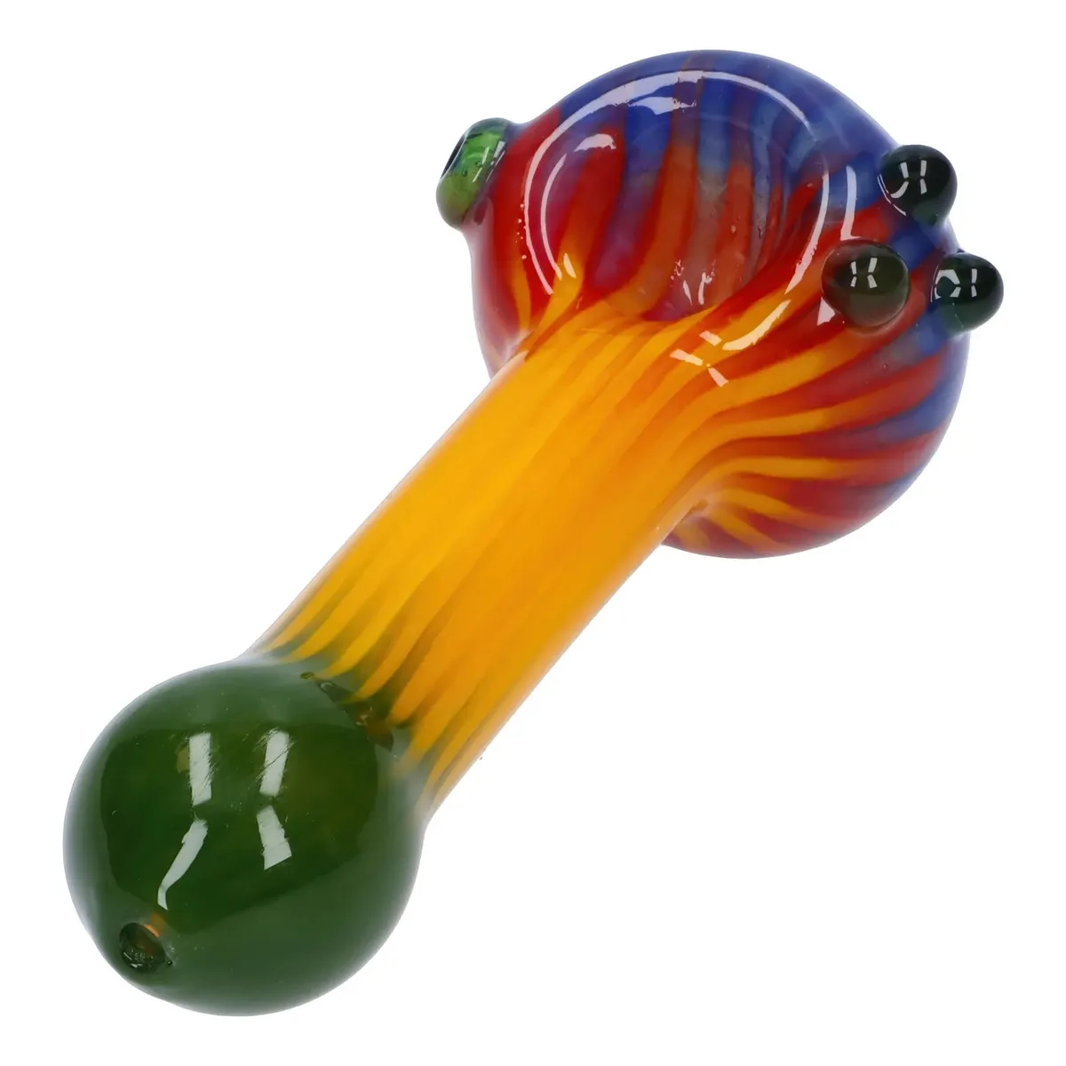 Colorful Reversal Art Spoon Pipe - 4.5 in