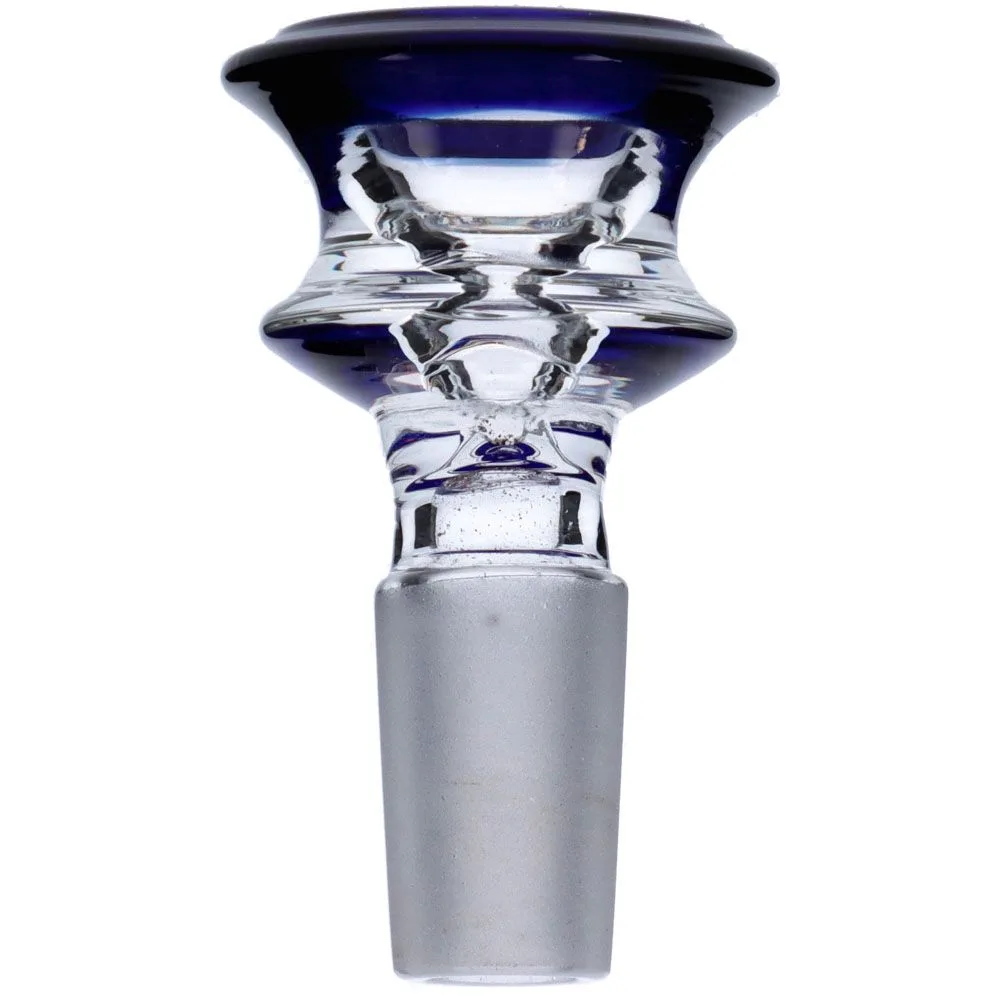 Concave Colored Glass Male Herb Bowl