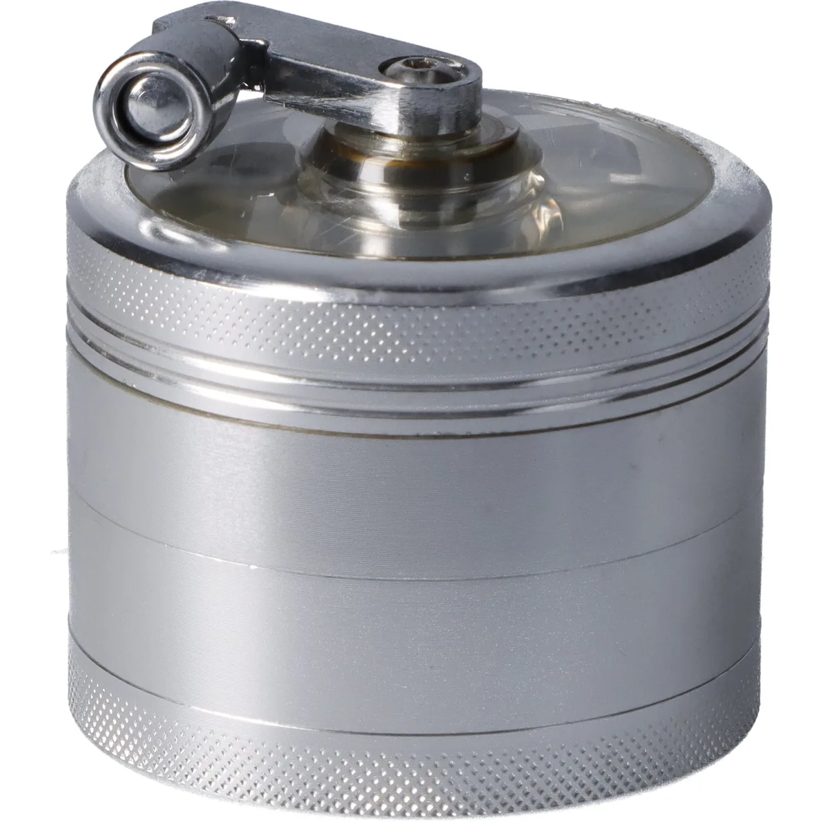 Crank Herb Grinder with Window Lid |  61mm | Random Color