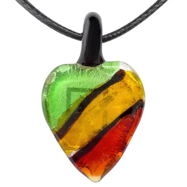 Daily High Club Rasta Love Glass Pendant