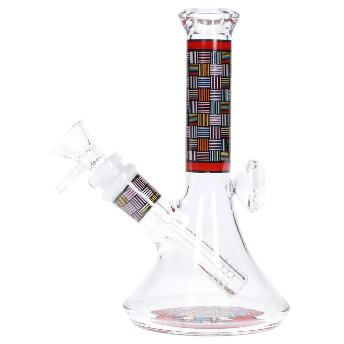 Diamond Beaker with Colorful Tube - 7 in
