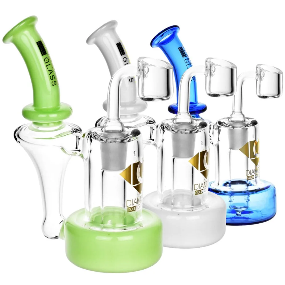 Diamond Glass Hovership Dab Rig | 6 Inch