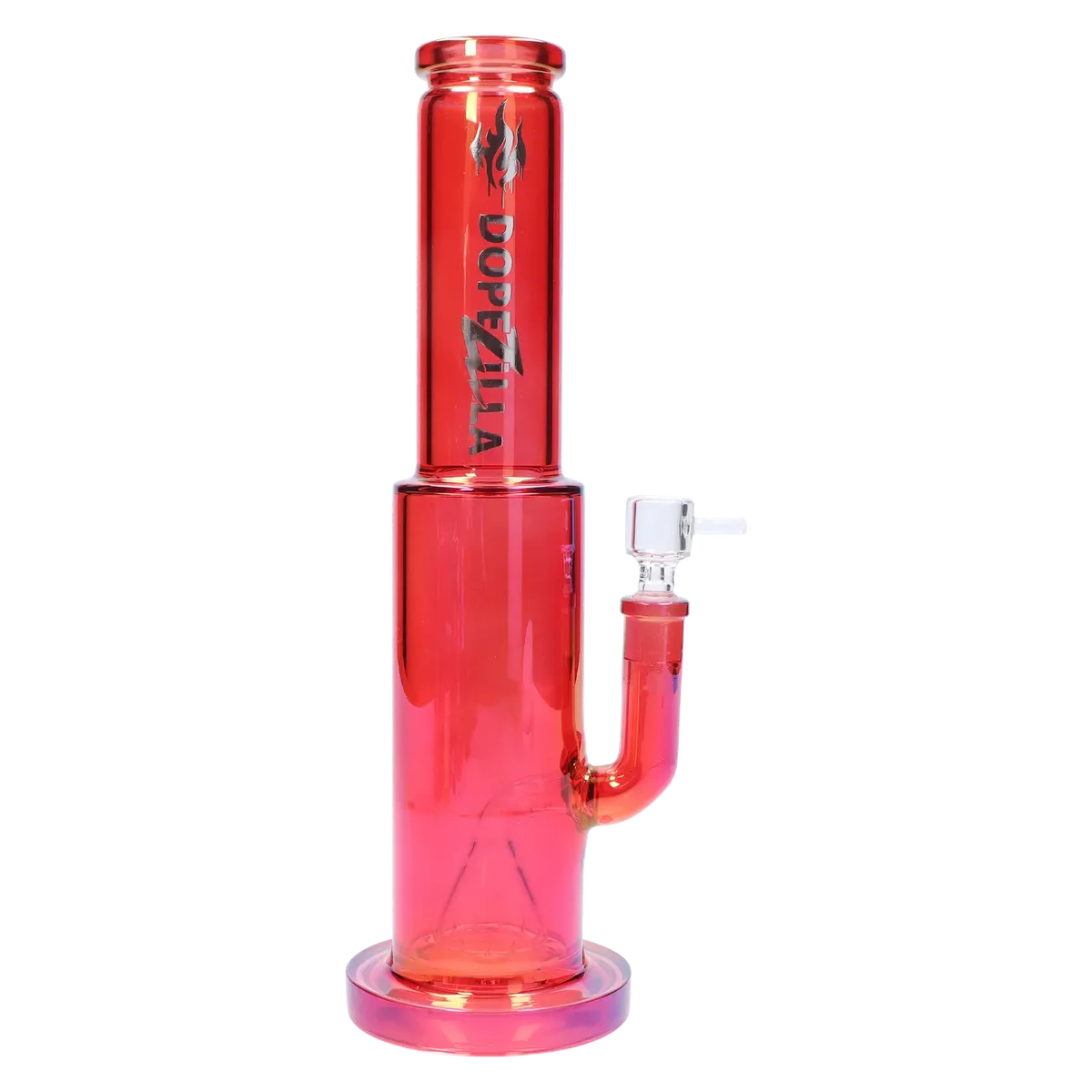 Dopezilla Elemental Dragon Straight Tube Water Pipe 13 in. Red