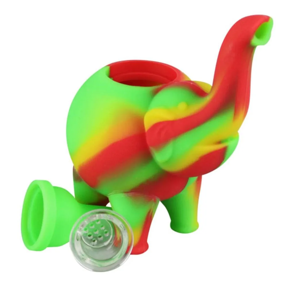 Ellie The Silicone Elephant Bubbler Pipe
