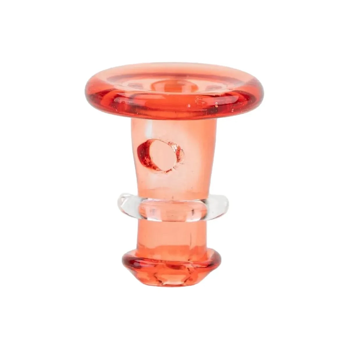Empire Glassworks PuffCo 'New Peak' & Proxy Glass Joystick Cap - Translucent Red