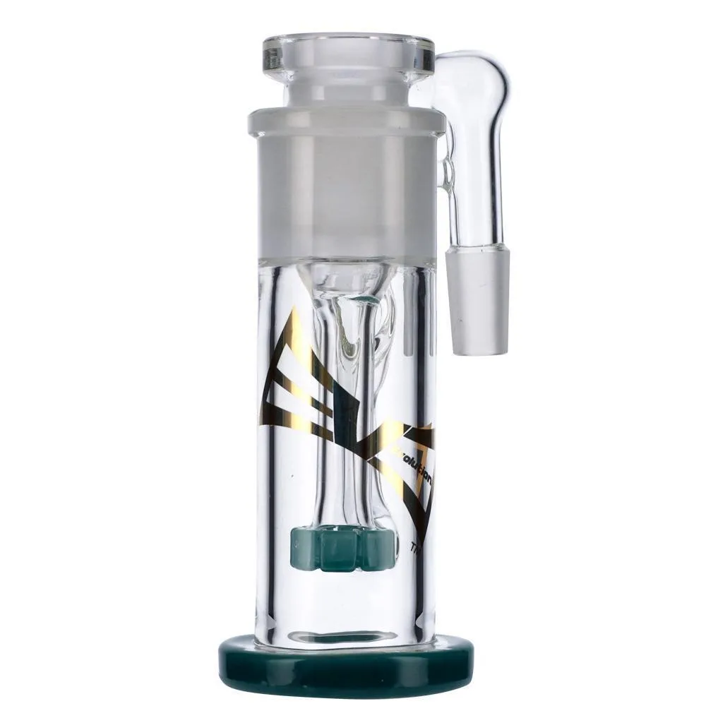 Evolution Ash Catcher with Removable Showerhead Perc | 14.5mm Male | Light Blue