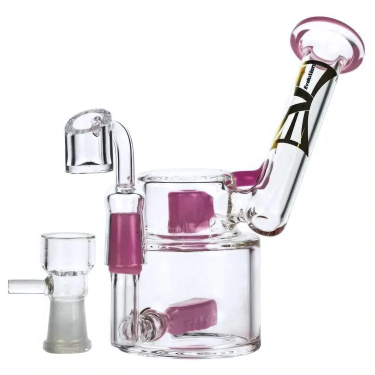 Evolution Morning Glory Sidecar Dab Rig with Inline Diffuser | Pink