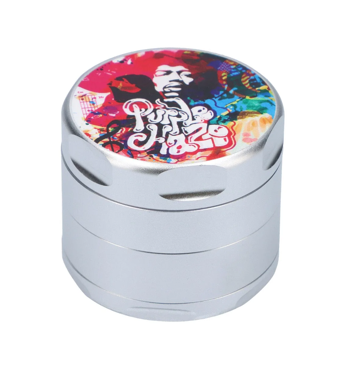Famous Design 4-Part Magnetic Aluminum Jimi Rainbow Haze Grinder