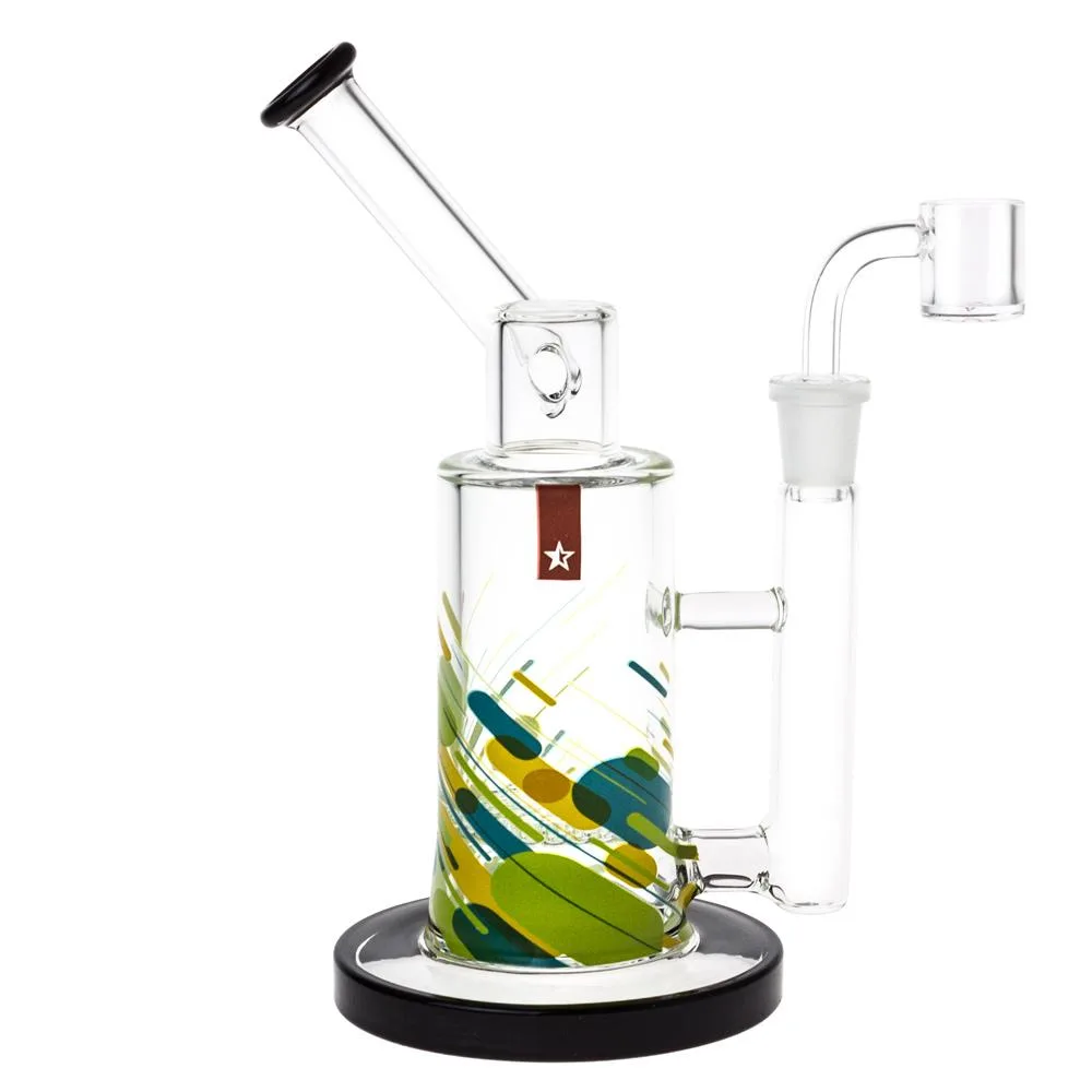 Famous Design Versuz Straight Glass Dab Rig | 8 Inch