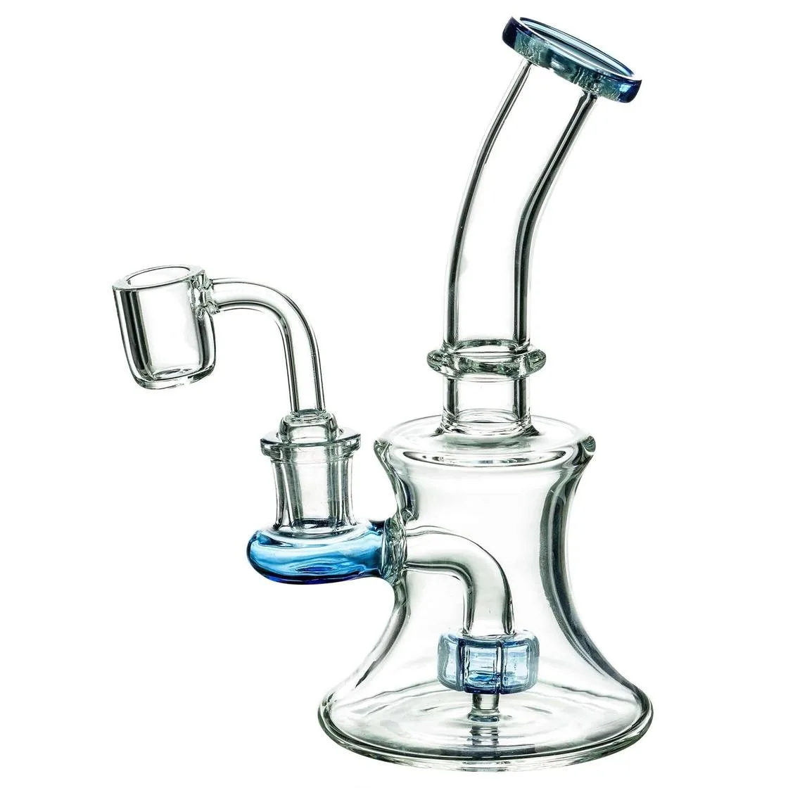 Father Time Hourglass Dab Rig with Colored Accents