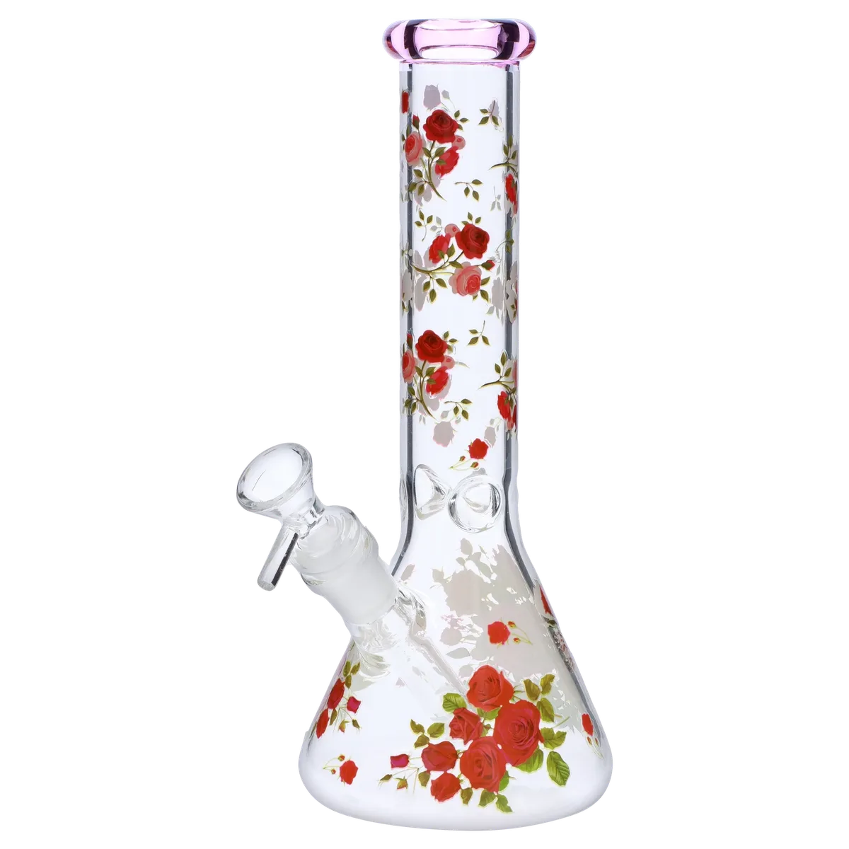 Floral Decal Bong - 10 in.