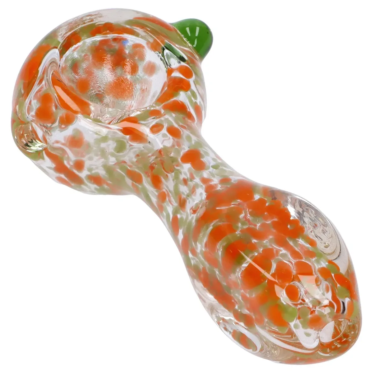 Frit Glass with Square Mouth Pipe - 3.5 in