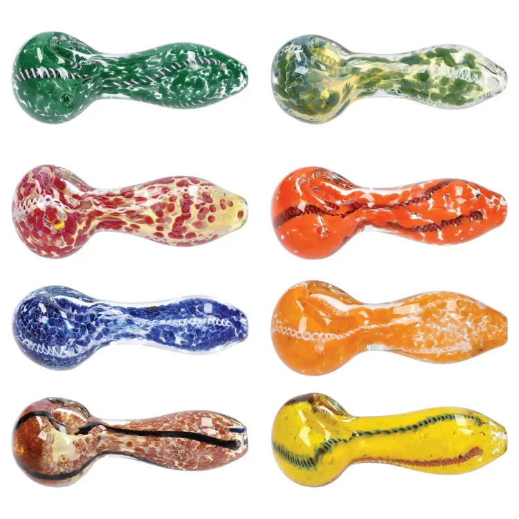 GC 3-inch Glass Fumed Swirl Hand Pipe