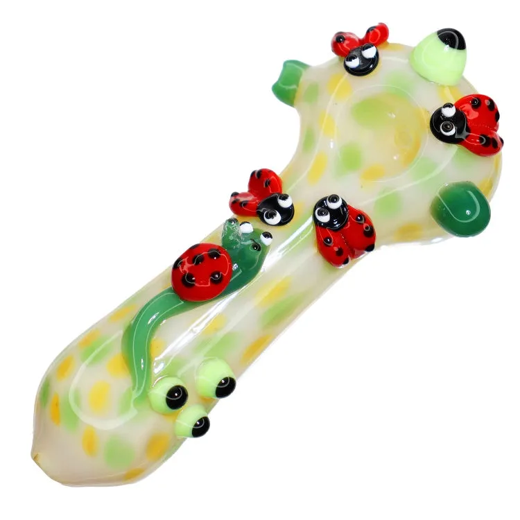 GC Fancy Ladybug and Snail Spoon Pipe - 6 in.