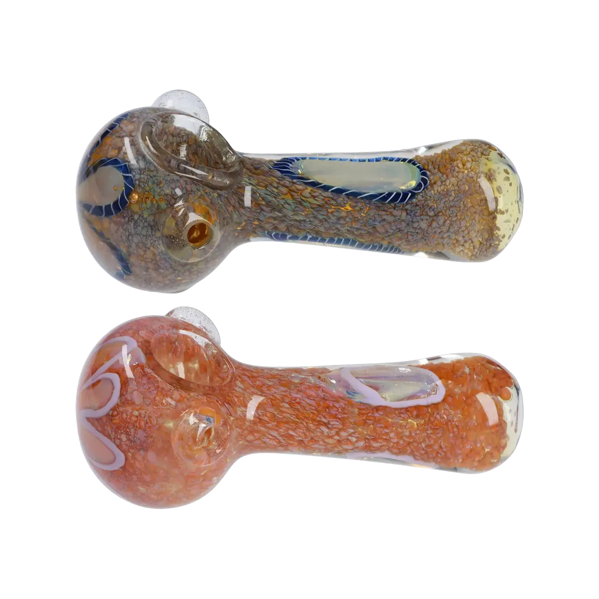GC Frit Eye Spoon Pipe - 4.5 in.