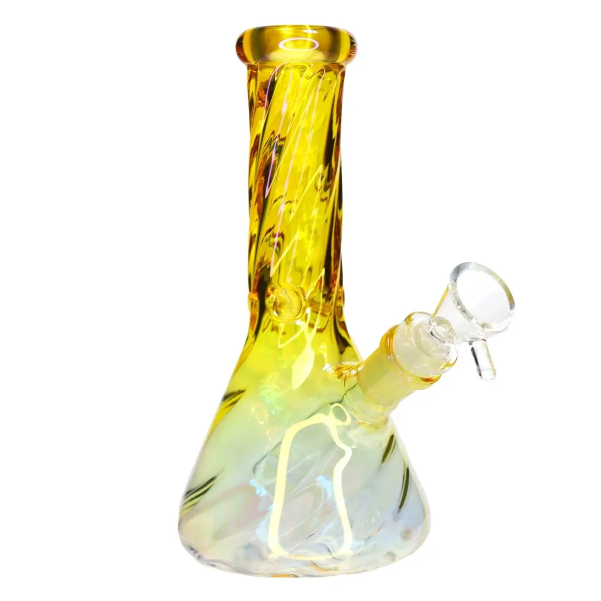 GC Twisted Beaker Water Pipe - 8 in. Orange