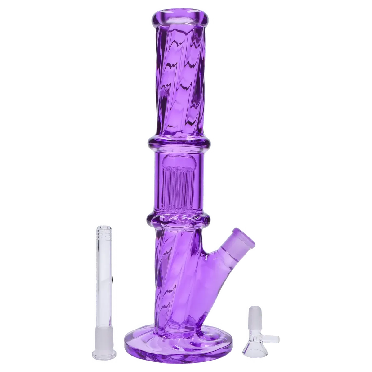 GC Twisted Straight Tube with Tree Perc
