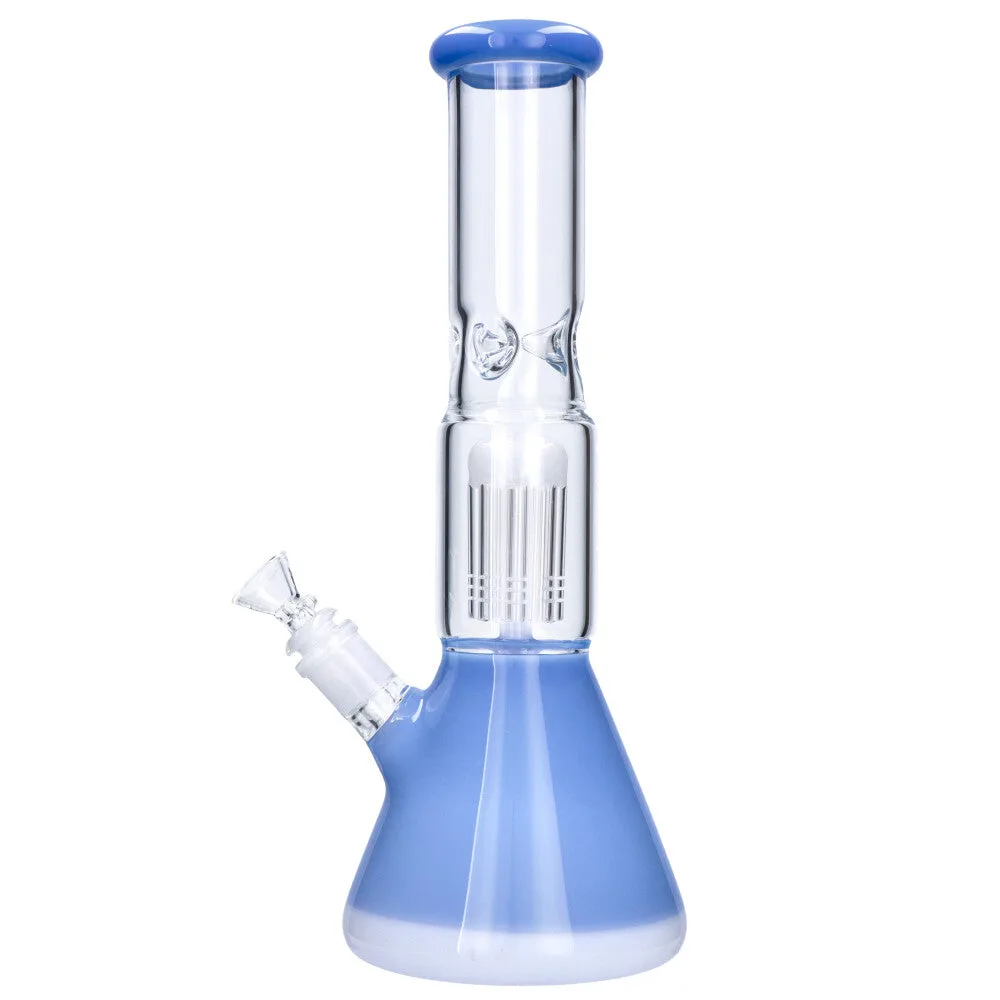 Glass Beaker Base Ice Bong with Tree Perc