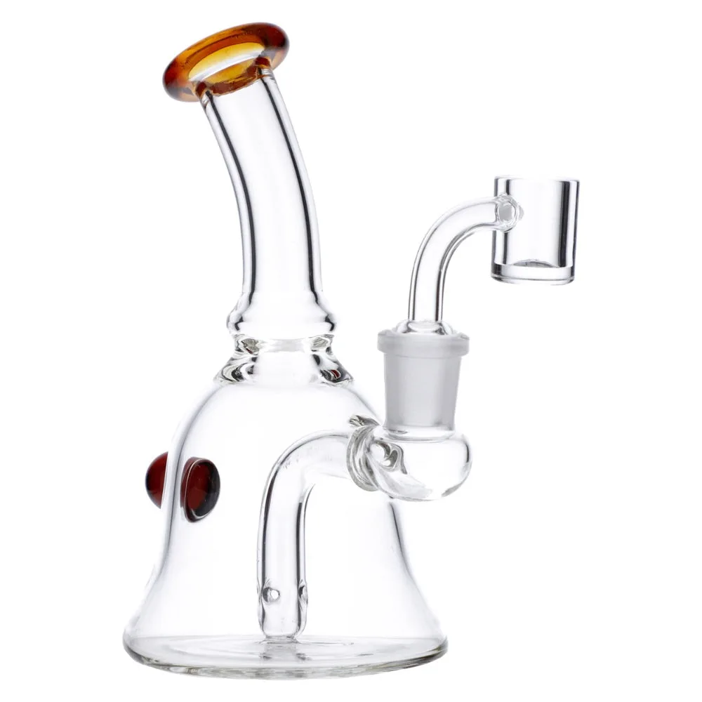 Glass Bell Dab Rig with Quartz Banger