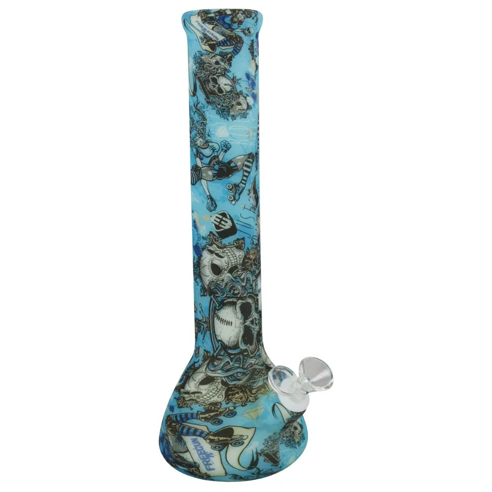 Glow in the Dark Silicone Beaker Bong