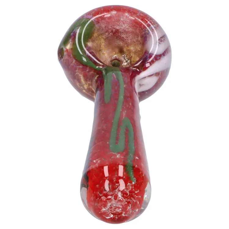 GC Color Frit Spoon Pipe - 3 in.