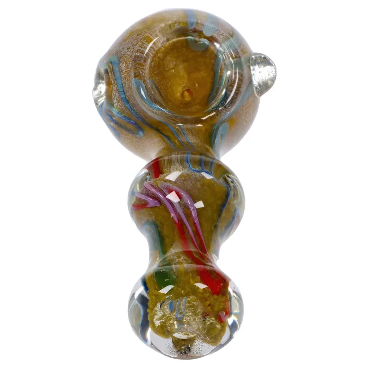 GC Fancy Frit Spoon Pipe - 3.5 in.
