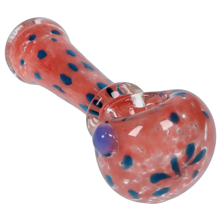 GC Frit with Twisted Mouthpiece Spoon Pipe - 4 in.