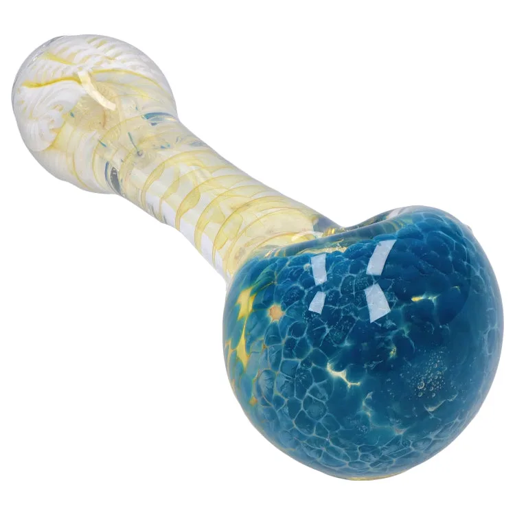 GC Twisting Frit Spoon Pipe - 3 in.