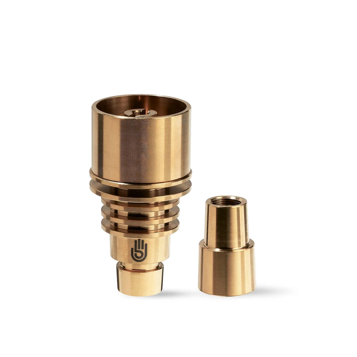 High5 25mm Gold Universal Deep Dish Titanium Nail