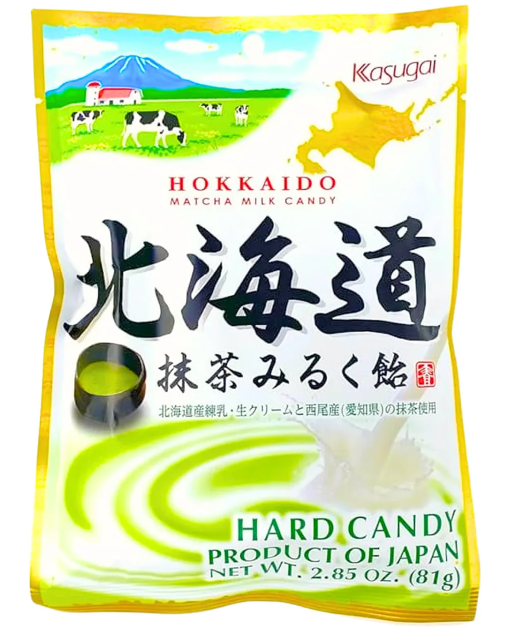 Hokkaido Japanese Matcha Milk Candy Pack of 6