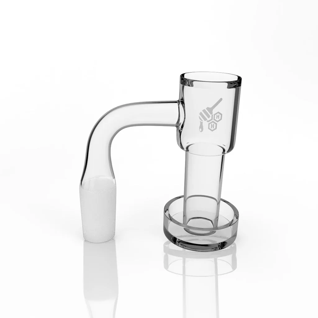 Honeybee Herb HONEYSUCKLE BEVEL QUARTZ BANGER - 90° DEGREE | YL