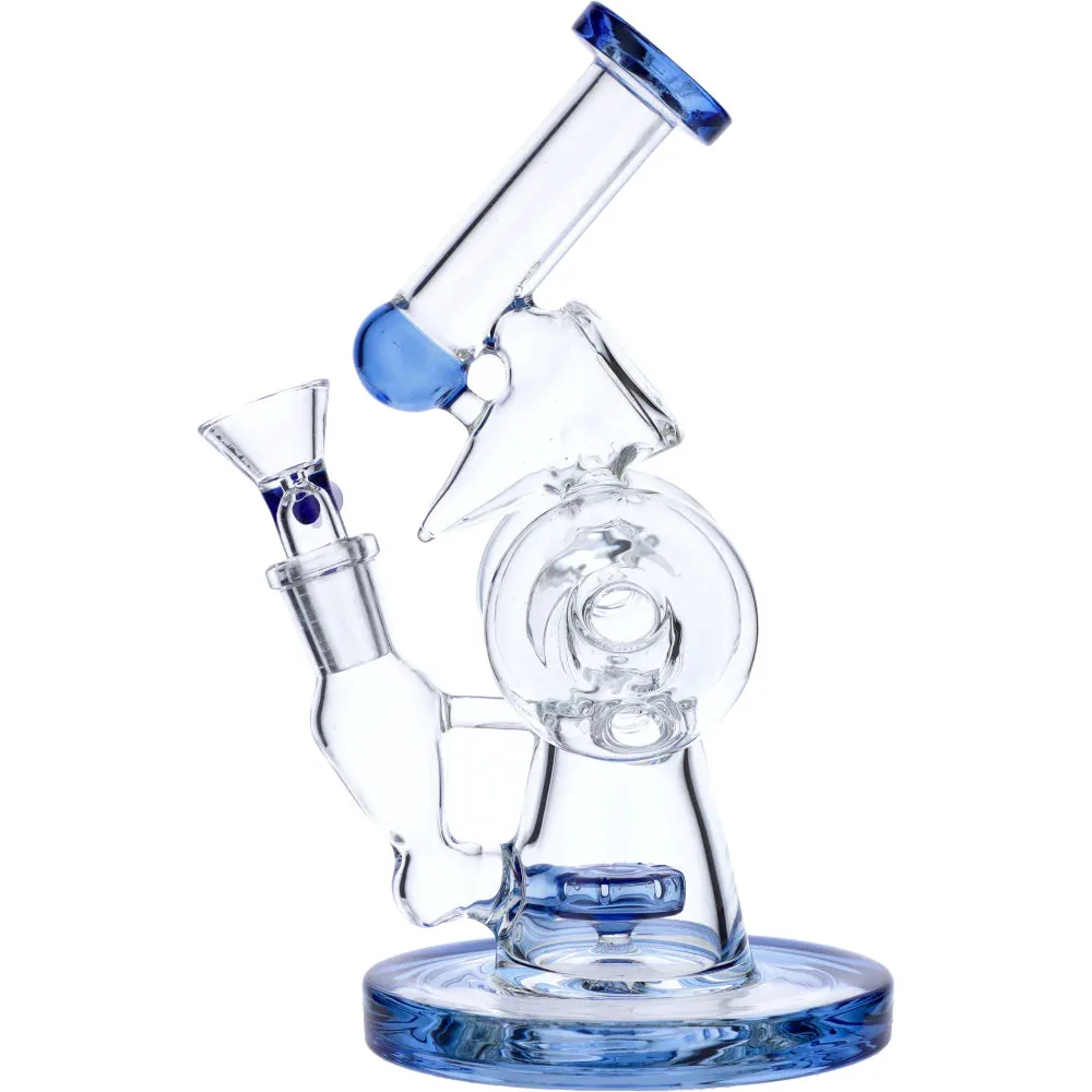 Hourglass Base Hybrid Dab Rig with Showerhead Perc