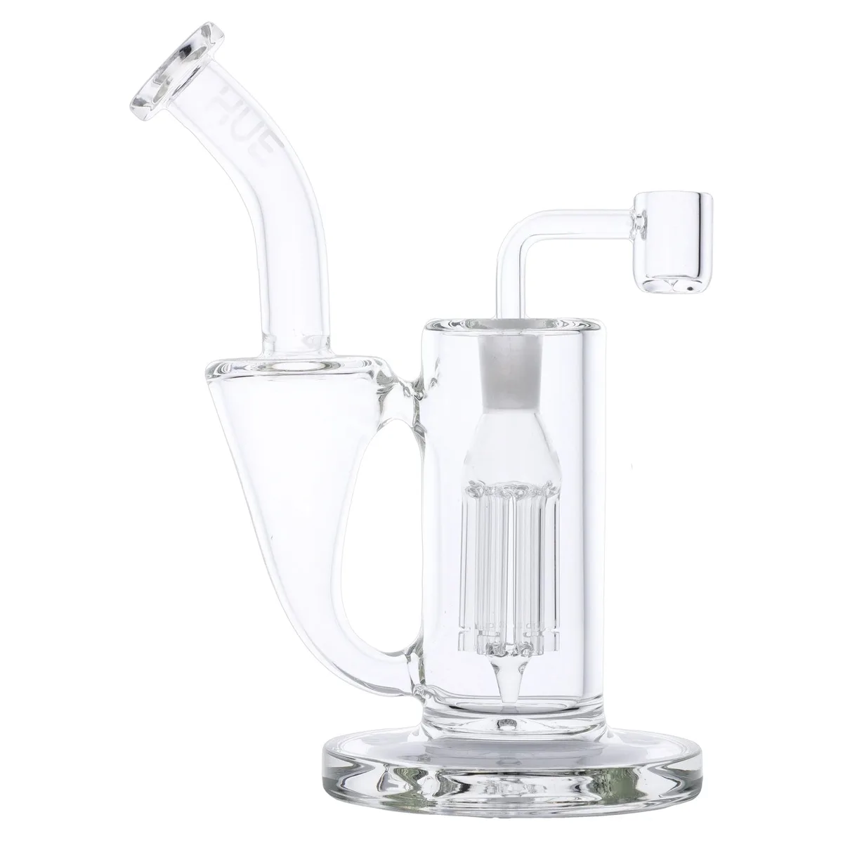 Hue - Whirlpool Dab Rig Clear - 9"