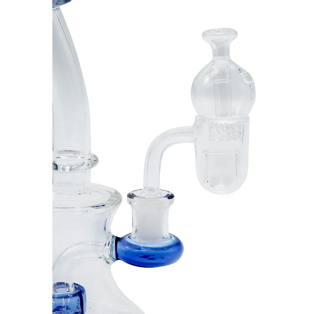 Ice Set Concave Flat Top Full Quartz Banger + Carb Set